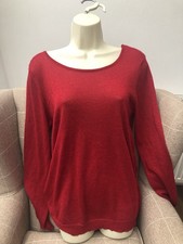 Red Sparkly Bow Back Jumper