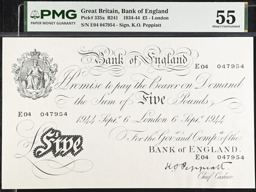White five pound - £5,