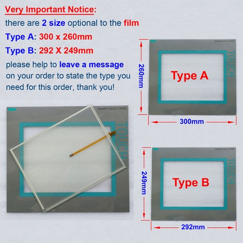 Touch screen with front - screen,