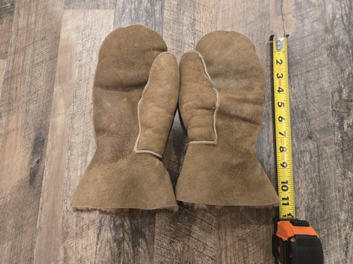 Sheepskin mittens size large - sheepskin,