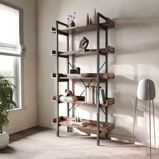Rustic Wood Bookcase Bookshelf