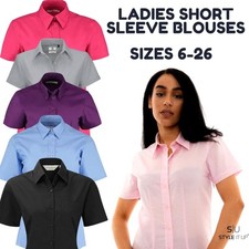 Ladies Womens Short Sleeve