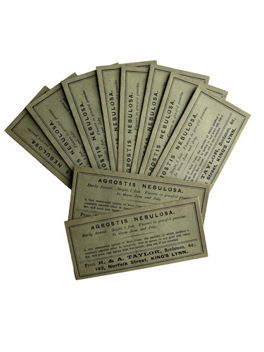 Vintage paper seed - , packets