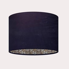 Lampshade Navy Blue Velvet