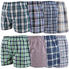 Mens Woven Check Boxer Shorts