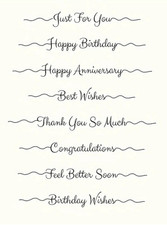 Clear Stamps Sentiments