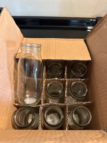 250ml glass milk bottles - x,