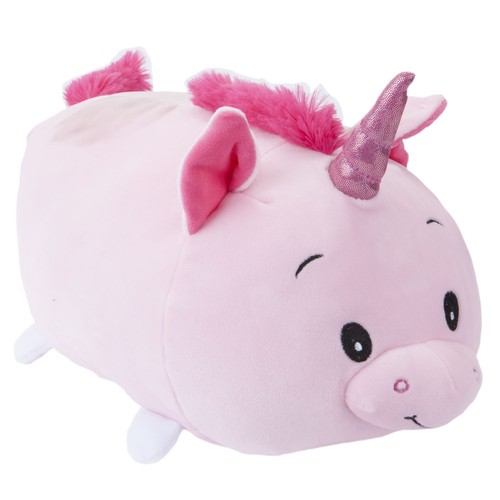 Pink roly poly unicorn 40cm - pink,