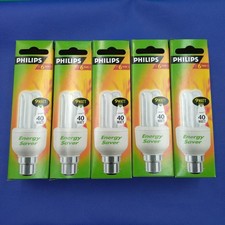 5 x 9W = 40 watt Philips Low