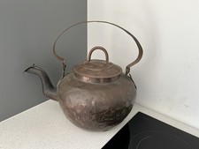 XL Kettle Copper Vintage Antique Pot Tea Old brass Display Teapot PROP 12 pints