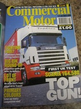 COMMERCIAL MOTOR OCT 2000 QUEENSBERRY BULKERS LIVERY COMPETITION SCANIA 164.580