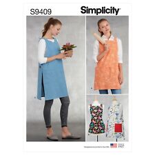 SIMPLICITY 9409 MISSES APRONS Sewing pattern Sizes XS - XL in 4 styles