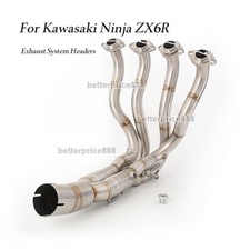 Full Exhaust System Header Pipe For Kawasaki Ninja ZX-6R ZX6R ZX636 2009-2023