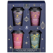 4Pk Hot Chocolate & Coffee Selection Gift Box Perfect Christmas Gift Set