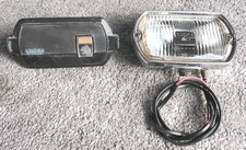 Classic Lucas LR8 Square 8 Fog Light Foglight & Cover WORKING