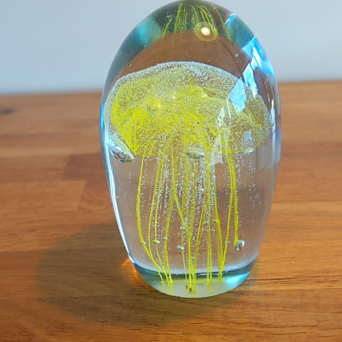 Art glass clear dome - glass,