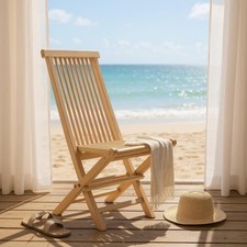 Solid Teak Garden Chair –