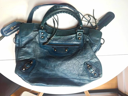Balenciaga city bag blue - bag,