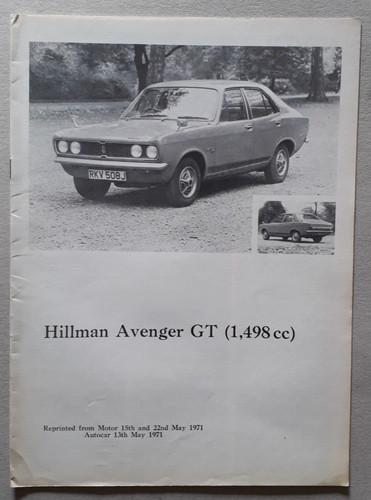 Hillman avenger road - gt,