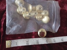 10 x Brass Drawer Cupboard Knobs