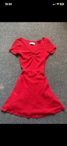 Hollister womens red skater - red,