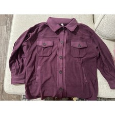 Zara Fleece Shacket Women M