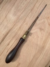 Lovely Antique Rosewood & Brass Pad Saw With Blade