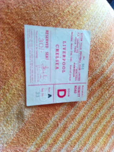 Cup semi final ticket - final, 1965