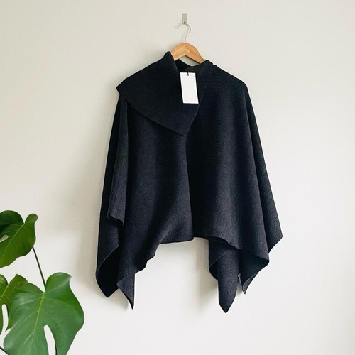 Zara grey cape - cape, asymmetric