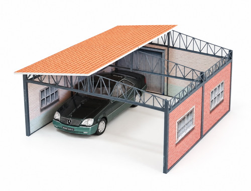 Shelter car garage scale 18 - garage,