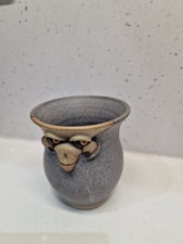 Muggins Stoneware Studio Pottery Ugly Face Mug Stamped Sept 1973 England Blue