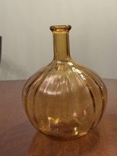 Vintage Italian Emporium Onion Style Amber Glass bottle