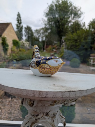 Vintage royal crown derby wren - crown,