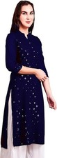 Womens Rayon Plain Tunic Top