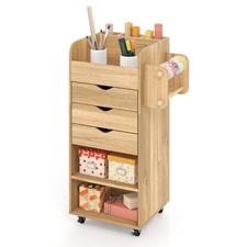 COSTWAY Rolling Craft Storage