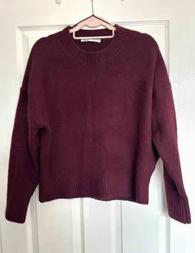 Ladies zara burgundy - burgundy, neck