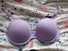 La Senza Push Up Plunge Bra 34D Purple