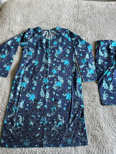 Pakistani brand lawn blue - pakistani,