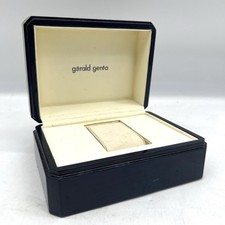 Gerald Genta Original Vintage Blue Wooden Box