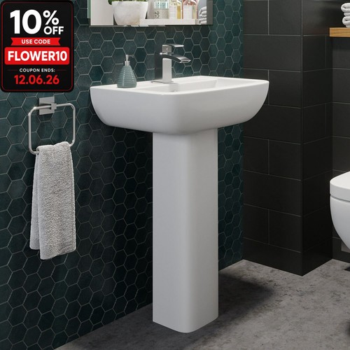 Ceramic modern square basin - ceramic,