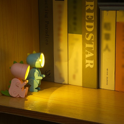 Green dinosaur night light - green,