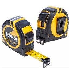 2 x XTrade 8m Tape Measure 8m 26ft Metric & Imperial Measuring Tape