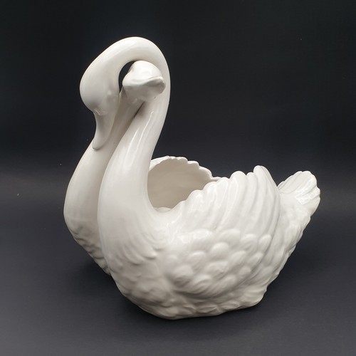 Entwined swans ceramic - entwined, planter
