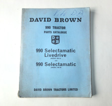 David Brown 990 tractor- Parts Book , 990/A, 990/B,  Year 1969