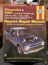 Haynes 24070 1982-93 Chevy GMC Chevrolet S-10 S-15 PICK-UP Service Repair Manual