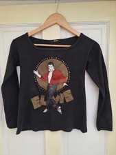 Vintage Elvis Presley Long Sleeved Top Size 4-6 (30 inches)