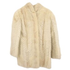 Osfur Mink Fur Coat White