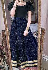 VTG Blue Gold VELVET BOHO