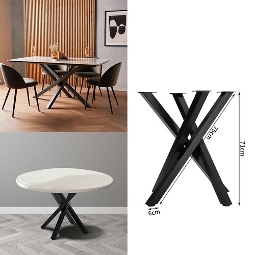 Metal table criss cross - table,