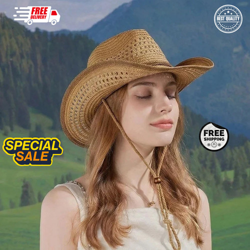 Mens straw cowboy - mens, summer
